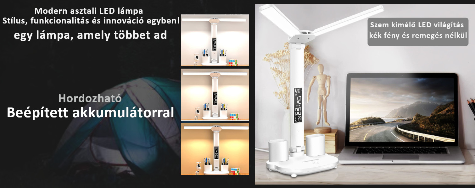 Szemkímélő Led asztali lámpa otthini vagy irodai használatra.