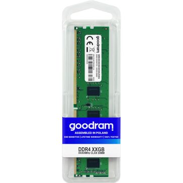   GOODRAM DDR4-3200 asztali memória, 8GB, CL22, zöld - GR3200D464L22S/8G