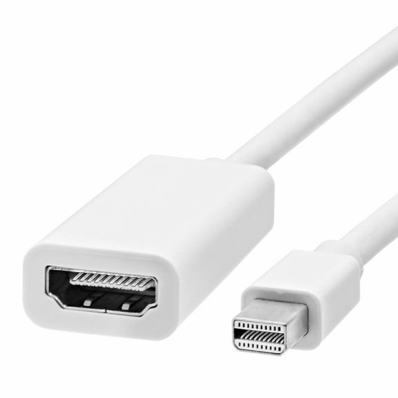 Mini DisplayPort - HDMI átalakító 25cm, fehér