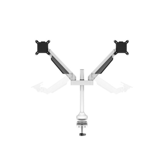 Multibrackets M VESA Gas Lift Arm Dual monitortartó kar, 2x15-32", monitoronként 2-10kg, fehér