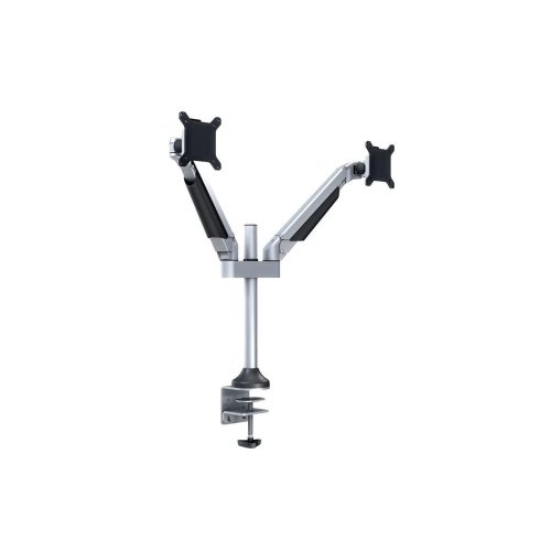 Multibrackets M VESA Gas Lift Arm Dual Silver asztali monitortartó kar, 2x15-32", monitoronként max. 10 kg, ezüst