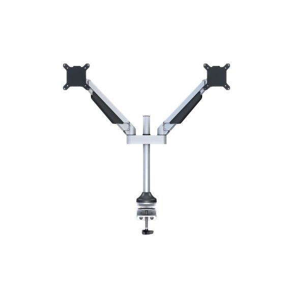 Multibrackets M VESA Gas Lift Arm Dual Silver asztali monitortartó kar, 2x15-32", monitoronként max. 10 kg, ezüst