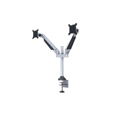  Multibrackets M VESA Gas Lift Arm Dual Silver asztali monitortartó kar, 2x15-32", monitoronként max. 10 kg, ezüst