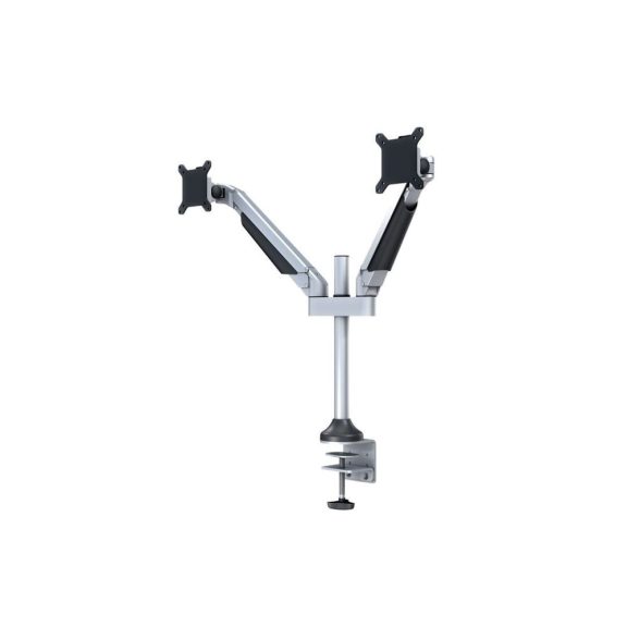 Multibrackets M VESA Gas Lift Arm Dual Silver asztali monitortartó kar, 2x15-32", monitoronként max. 10 kg, ezüst