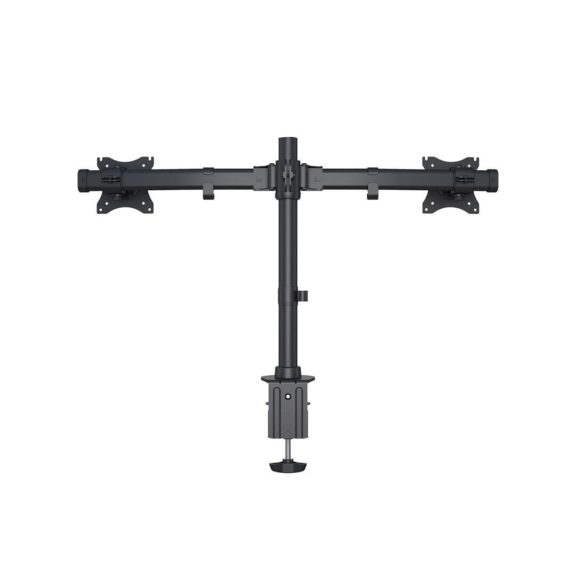 Multibrackets M Desktopmount Basic Dual asztali monitortartó állvány, 2x15-27", monitoronként max. 8 kg, fekete