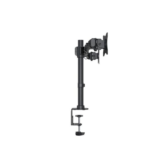 Multibrackets M Desktopmount Basic Dual asztali monitortartó állvány, 2x15-27", monitoronként max. 8 kg, fekete