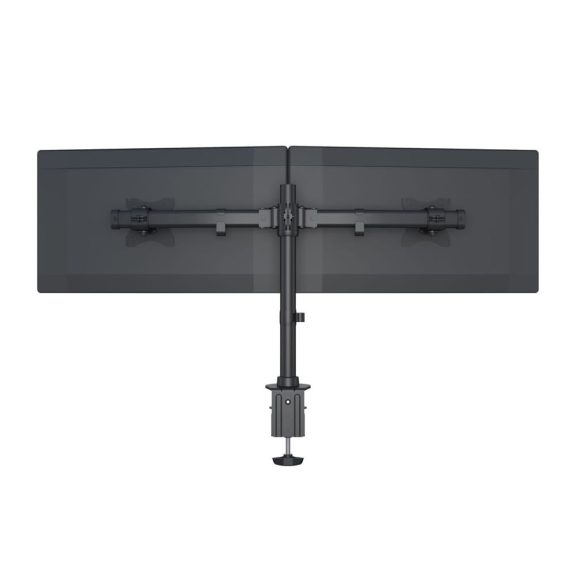 Multibrackets M Desktopmount Basic Dual asztali monitortartó állvány, 2x15-27", monitoronként max. 8 kg, fekete