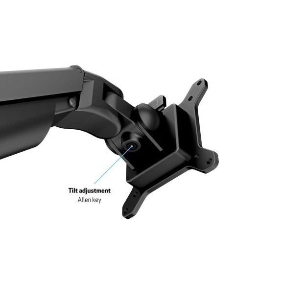 Multibrackets M VESA Gas Lift Arm Single HD monitortartó kar, 15-34", 9-21kg, fekete