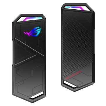   ASUS ROG STRIX ARION M.2 NVMe SSD ház, USB-C 3.2 Gen2, Aura Sync, szerszámmentes, fekete
