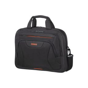   American Tourister AT Work laptop táska, 15.6" laptop rekesz, praktikus kialakítás, fekete-narancs