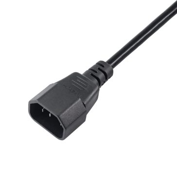   Akyga AK-PC-03A tápkábel, 1.8 m, IEC C14-C13, 10 A, fekete - AK-PC-03A