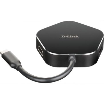   D-Link DUB-M420 4 az 1-ben USB-C hub, 2x USB 3.0, HDMI 4K 30 Hz, USB-C PD 60 W