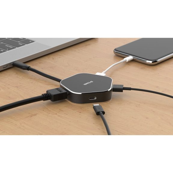 D-Link DUB-M420 4 az 1-ben USB-C hub, 2x USB 3.0, HDMI 4K 30 Hz, USB-C PD 60 W