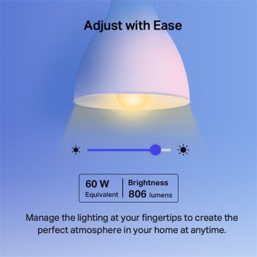   TP-LINK LED Izzó Wi-Fi-s E27, váltakozó színekkel, TAPO L530E