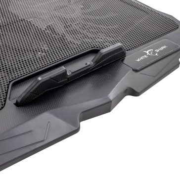   White Shark ICE WARRIOR notebook hűtőpad, 2 ventilátoros, USB hub, fekete