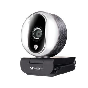   Sandberg Streamer USB Webcam Pro webkamera, Full HD 1080p, autofókusz, fekete
