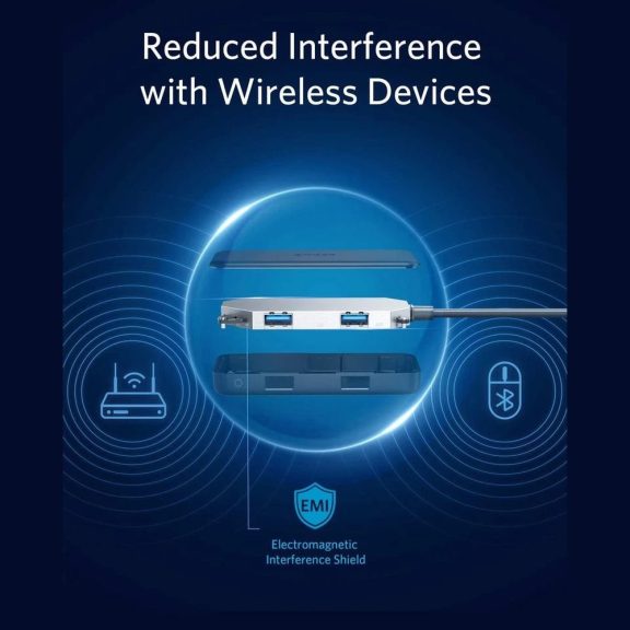 Anker PowerExpand 5-in-1 USB-C Media Hub, 5 Gbps, 4K@30 Hz - A8334
