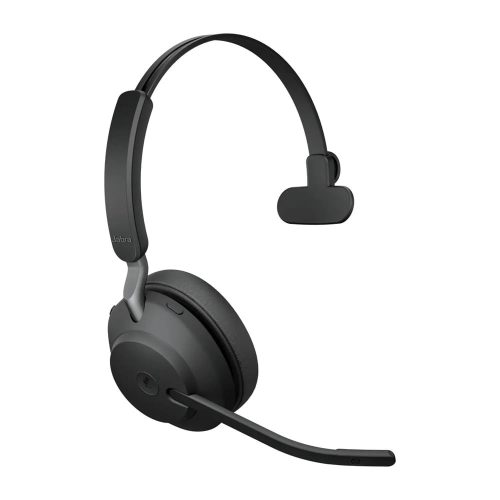 Jabra Evolve2 65 MS mono headset, Bluetooth, USB-A adapter, zajszűrő mikrofon, fekete - 26599-899-999