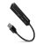 Axagon HMA-GL3A USB hub, 3 port, Gigabit LAN, USB 3.2 Gen 1, alumínium, fekete