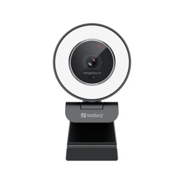   Sandberg Streamer USB Webcam Pro Elite webkamera, 2K felbontás, autofókusz, fekete
