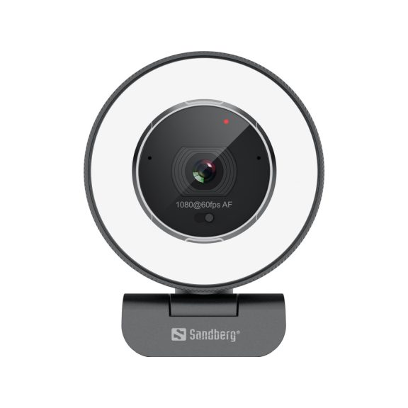Sandberg Streamer USB Webcam Pro Elite webkamera, 2K felbontás, autofókusz, fekete