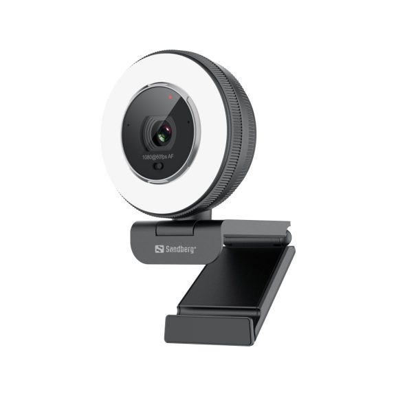 Sandberg Streamer USB Webcam Pro Elite webkamera, 2K felbontás, autofókusz, fekete