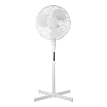   NORDIC HOME FT-530 álló ventilátor, 410 mm, 3 fokozat, oszcilláló, billenthető, fehér