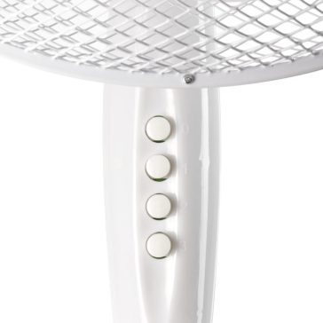   NORDIC HOME FT-530 álló ventilátor, 410 mm, 3 fokozat, oszcilláló, billenthető, fehér