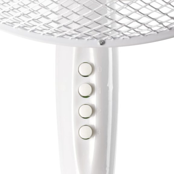 NORDIC HOME FT-530 álló ventilátor, 410 mm, 3 fokozat, oszcilláló, billenthető, fehér