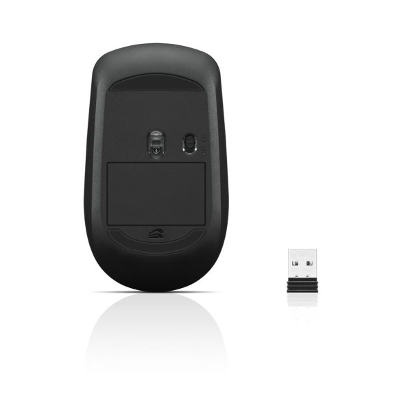 Lenovo 400 vezeték nélküli egér, 1200 DPI, szimmetrikus, fekete - GY50R91293