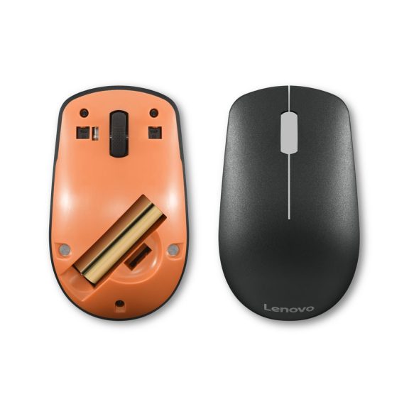 Lenovo 400 vezeték nélküli egér, 1200 DPI, szimmetrikus, fekete - GY50R91293