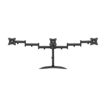   Multibrackets M Deskstand Basic Triple asztali monitortartó állvány, 3x15-27", monitoronként max. 8kg, fekete