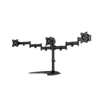   Multibrackets M Deskstand Basic Triple asztali monitortartó állvány, 3x15-27", monitoronként max. 8kg, fekete