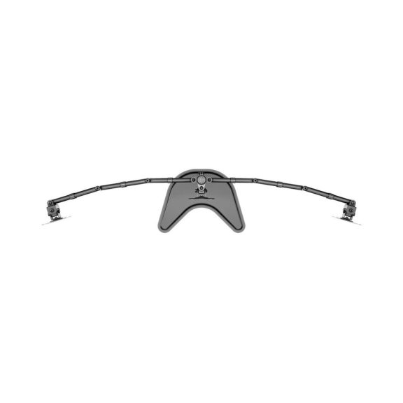 Multibrackets M Deskstand Basic Triple asztali monitortartó állvány, 3x15-27", monitoronként max. 8kg, fekete