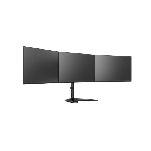 Multibrackets M Deskstand Basic Triple asztali monitortartó állvány, 3x15-27", monitoronként max. 8kg, fekete