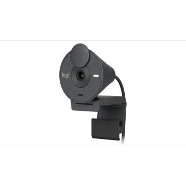   Logitech Brio 300 Full HD webkamera, 1080p, RightLight 2, zajszűrő mikrofon, USB-C, grafitszürke - 960-001436