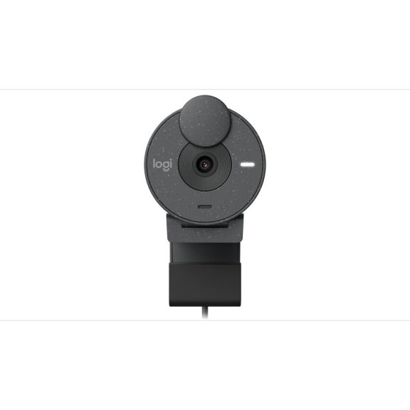 Logitech Brio 300 Full HD webkamera, 1080p, RightLight 2, zajszűrő mikrofon, USB-C, grafitszürke - 960-001436