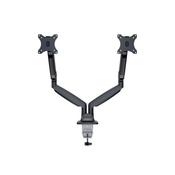 Multibrackets M Deskmount Gas Spring Dual monitortartó kar, 2x15-30", monitoronként 1-9kg, fekete