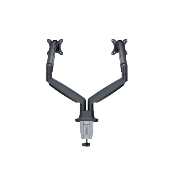 Multibrackets M Deskmount Gas Spring Dual monitortartó kar, 2x15-30", monitoronként 1-9kg, fekete