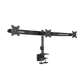   Multibrackets M VESA Desktopmount Triple Desk Clamp monitortartó állvány, 3x15-24", monitoronként max. 8kg, fekete