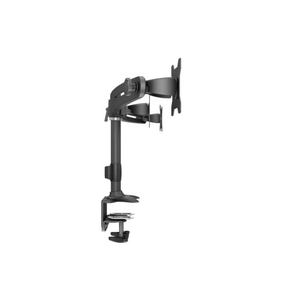 Multibrackets M VESA Desktopmount Triple Desk Clamp monitortartó állvány, 3x15-24", monitoronként max. 8kg, fekete