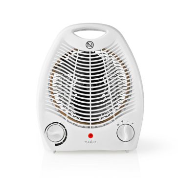 Nedis HTFA13CWT fehér ventilátoros hősugárzó 1000/2000 W teljesítménnyel.