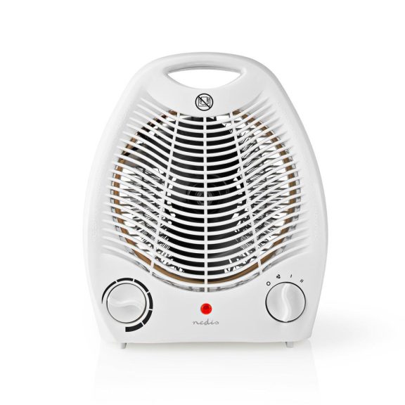 Nedis HTFA13CWT fehér ventilátoros hősugárzó 1000/2000 W teljesítménnyel.