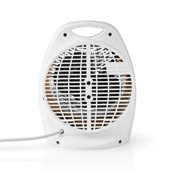 Nedis HTFA13CWT fehér ventilátoros hősugárzó 1000/2000 W teljesítménnyel.