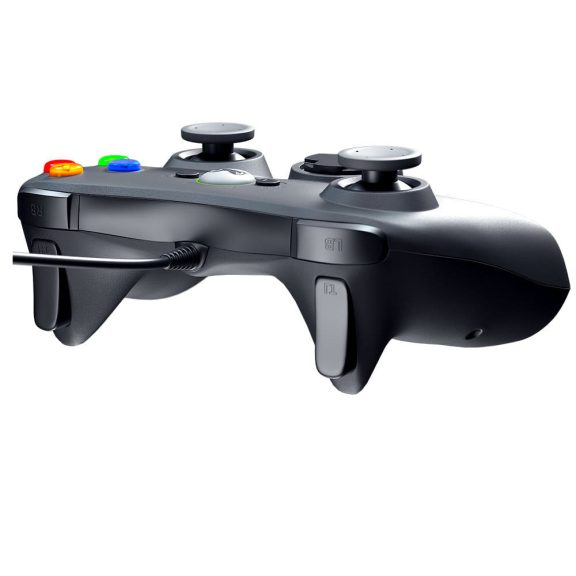 FroggieX Xbox 360 vezetékes kontroller, vibráció, USB, fekete - FX-X360-PC-B