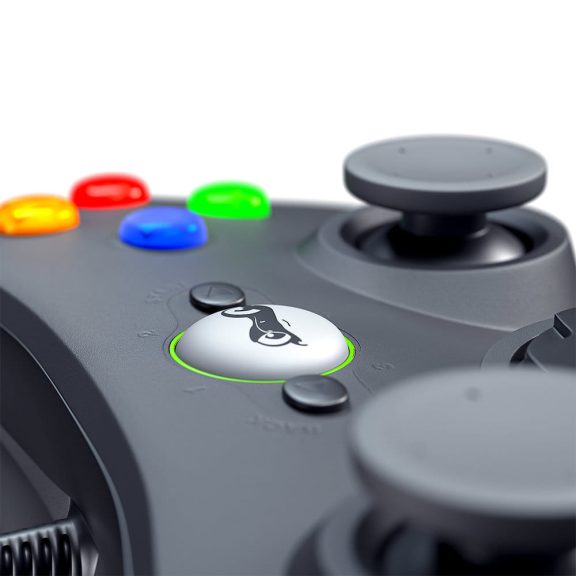 FroggieX Xbox 360 vezetékes kontroller, vibráció, USB, fekete - FX-X360-PC-B