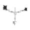 Multibrackets M VESA Deskmount Officeline Dual asztali monitortartó, 2x15-30", monitoronként max. 8kg, fehér