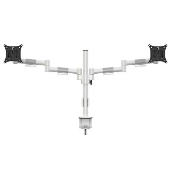 Multibrackets M VESA Deskmount Officeline Dual asztali monitortartó, 2x15-30", monitoronként max. 8kg, fehér