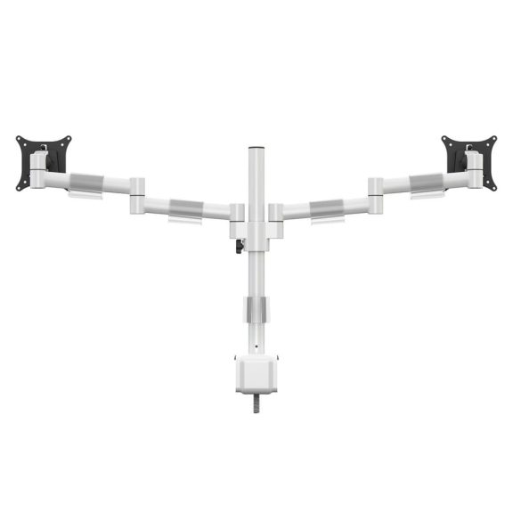 Multibrackets M VESA Deskmount Officeline Dual asztali monitortartó, 2x15-30", monitoronként max. 8kg, fehér