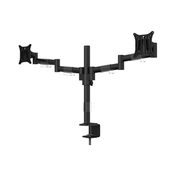 Multibrackets M VESA Deskmount Officeline Dual asztali monitortartó, 2x15-30", monitoronként max. 7,5kg, fekete